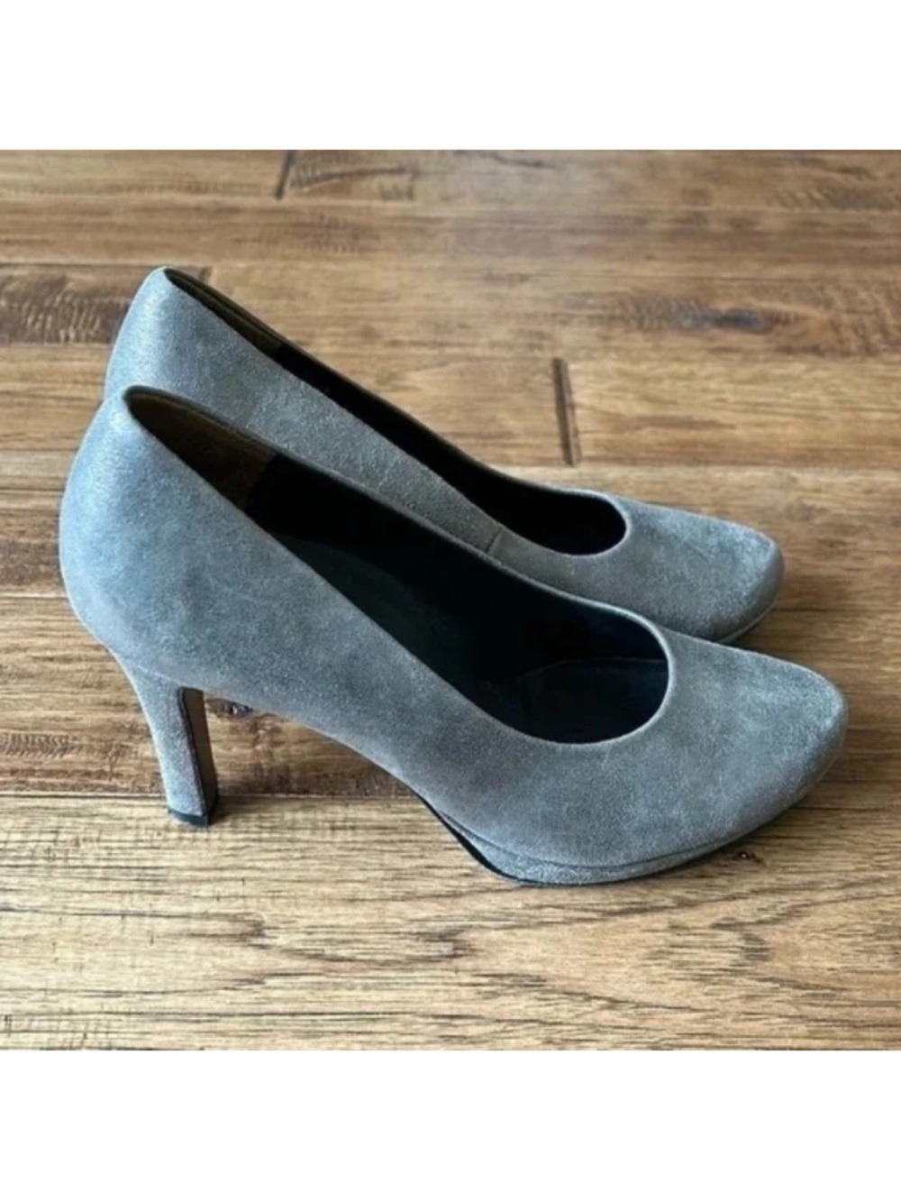 Paul Green Metallic Leather Pumps Heels Bronze Gold Tan Size 7.5 US / 5 UK